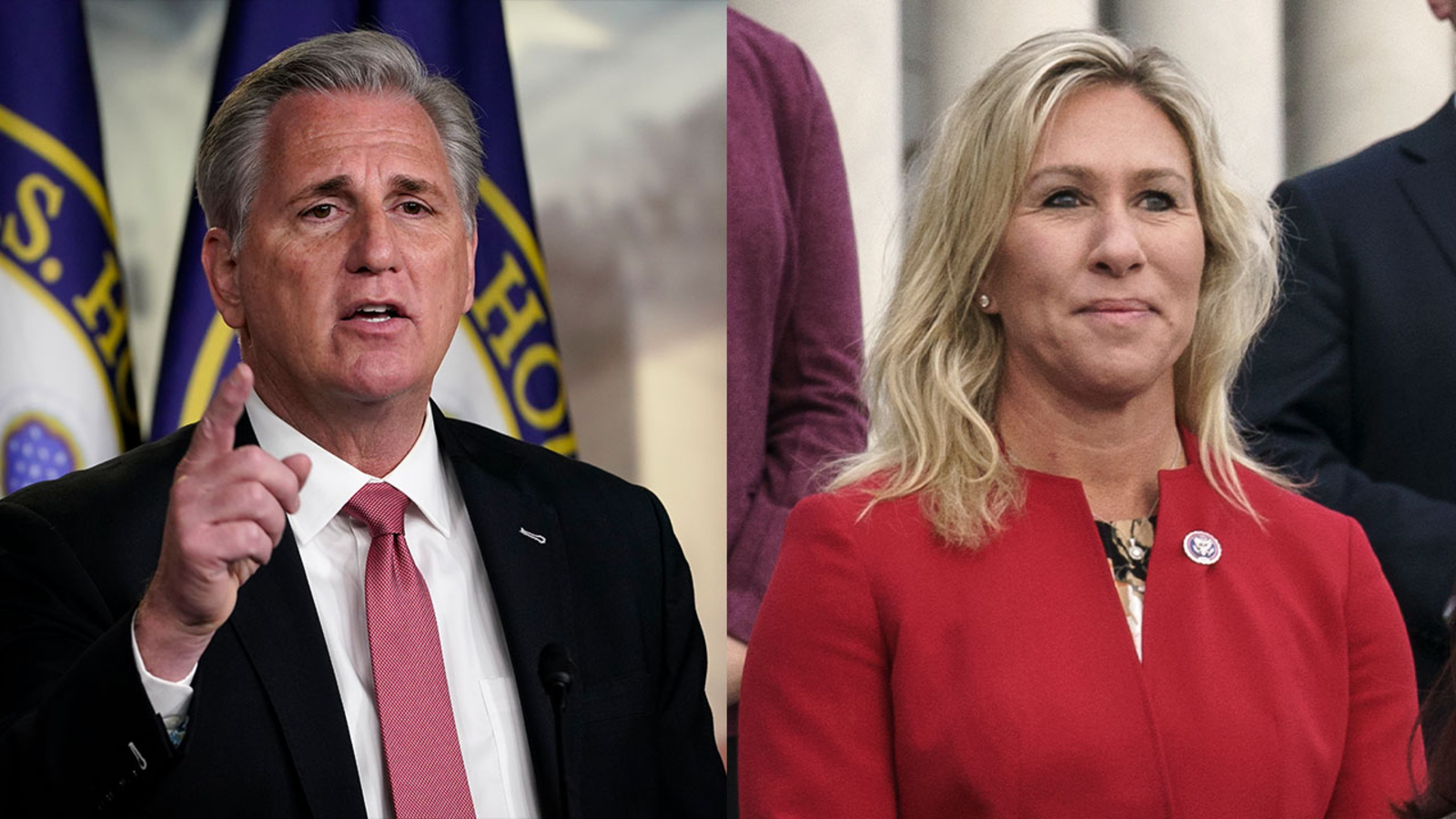 Republicans wrestle with how to deal with Marjorie Taylor Greene as she embraces Q'Anon, violence - Republicans wrestle with how to deal with Marjorie Taylor Greene as she embraces Q'Anon, violence