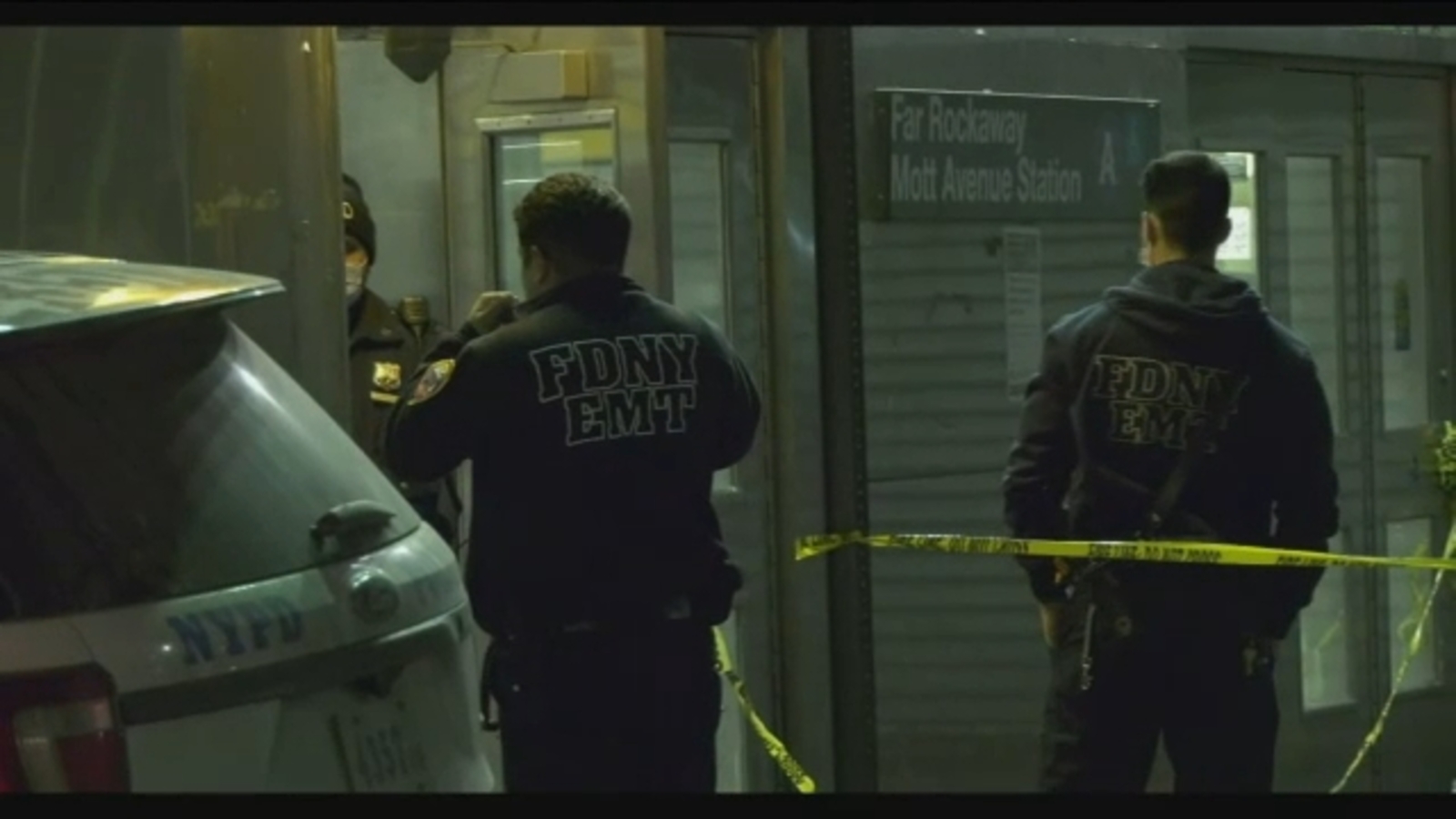 Person of interest taken into custody in series of violent subway attacks, law enforcement sources say - a train Person of interest taken into custody in series of violent subway attacks, law enforcement sources say