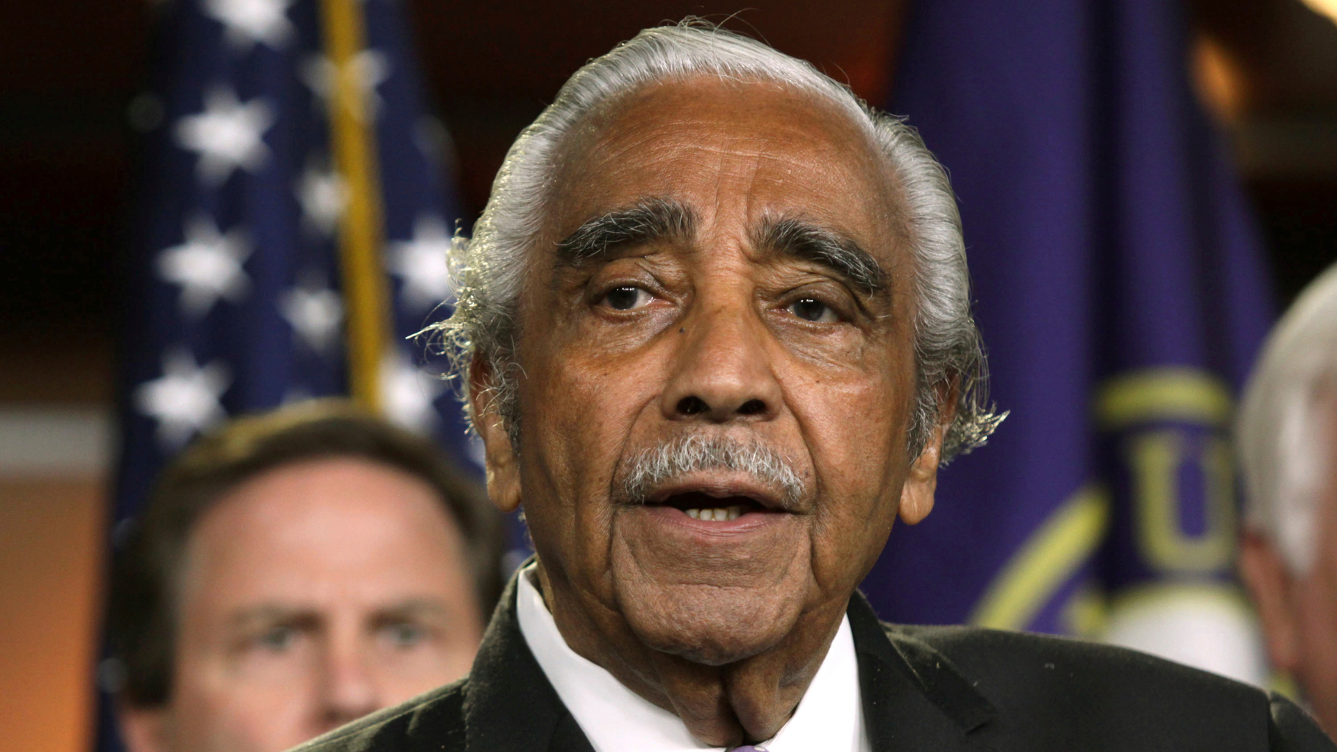 FILE - In this June 16, 2016 file photo, Rep. Charles Rangel, D-N.Y., speaks at a news conference on Capitol Hill in Washington.