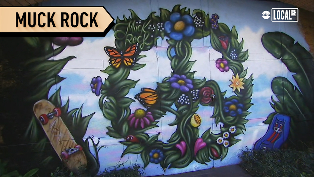 Artist Jules Muck hopes her murals can help cheer people up