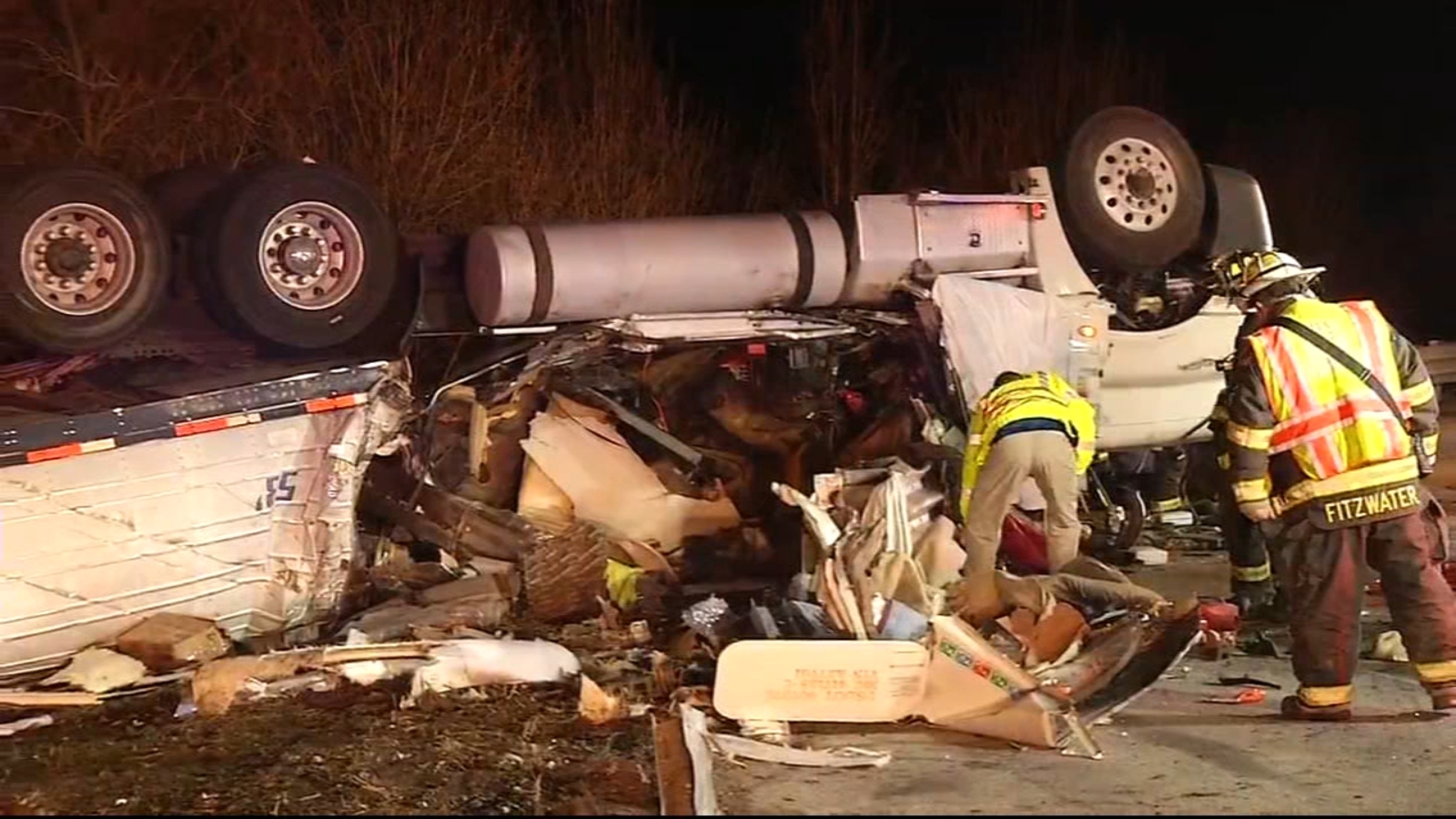 Tractor-trailer driver dies after rollover crash in Delaware City, New ...