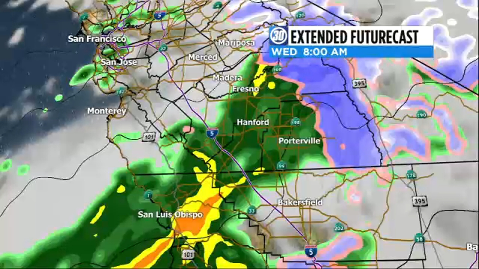 Central California rain and snow: Madera Co. sheriff deckares state of emergency; flood advisory for Valley; CHP escorting traffic on I-5 at Grapevine - Vimarsana News
