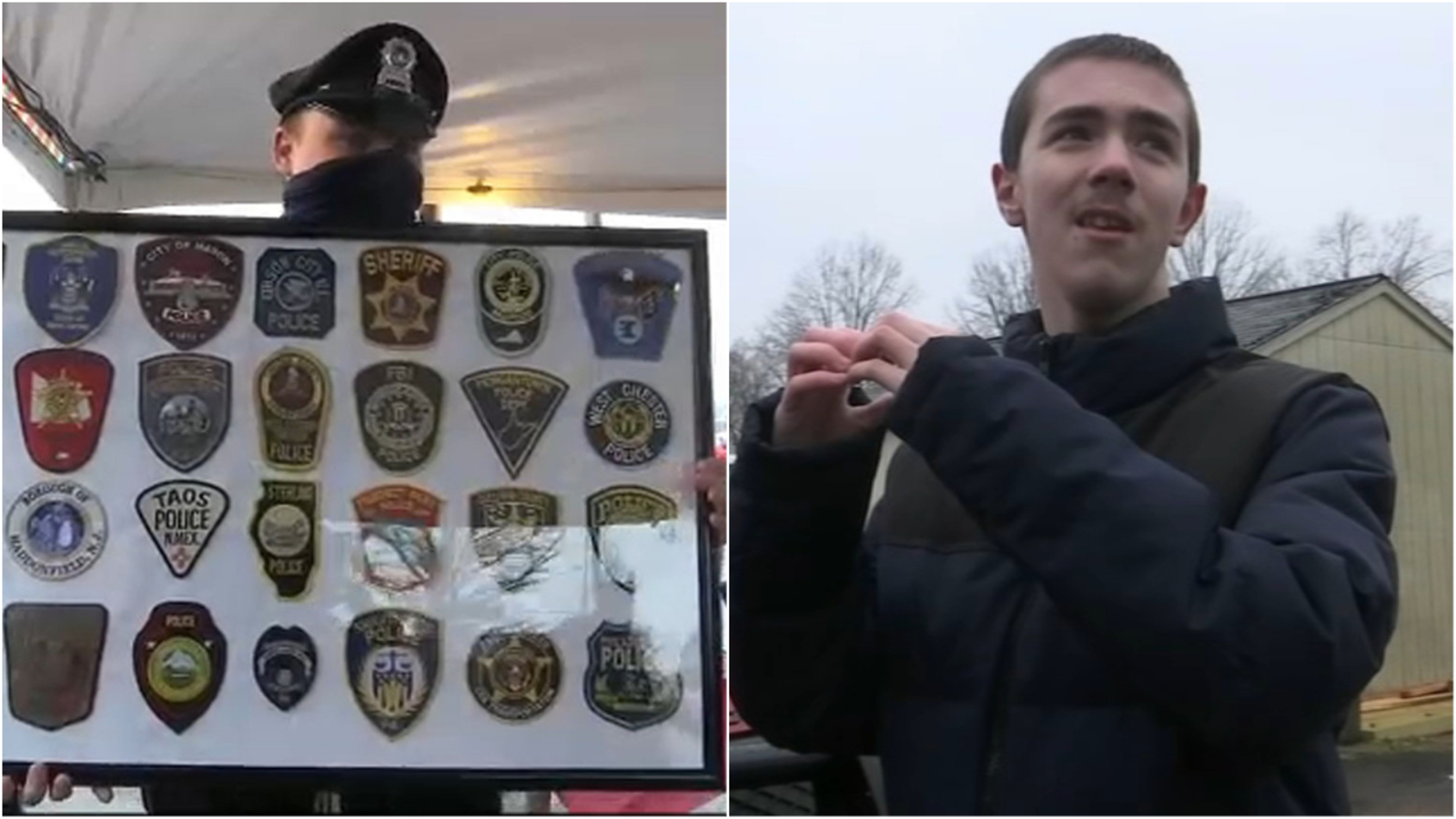Delaware County, Pa. officer collects police patches for teen with autism - Vimarsana News