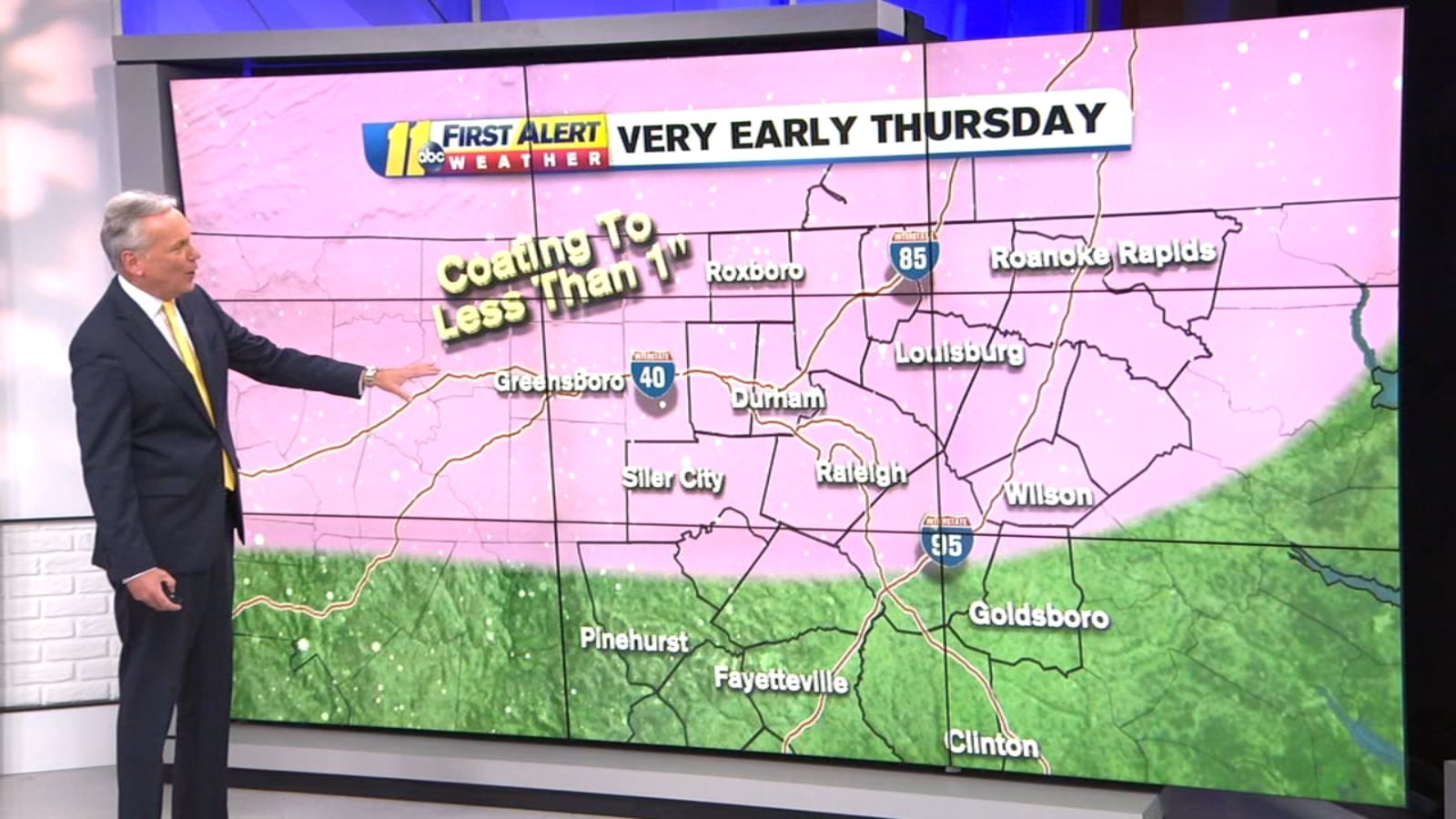 NC weather: Thunder today, snow flurries possible Wednesday night into ...
