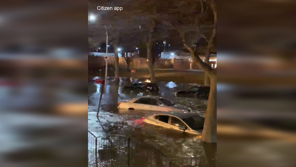 Water main break floods street, damages cars in Long Island City