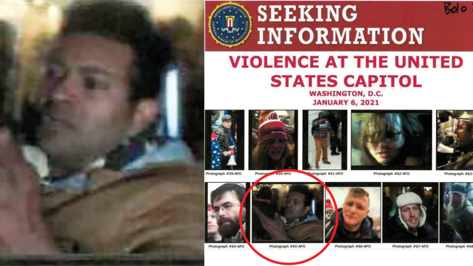 Capitol Riot Wilmar Montano Alvarado is 3rd from Houstonarea arrested