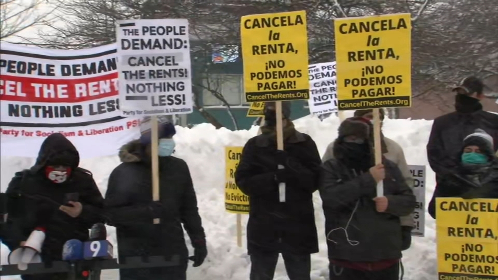 Protestors call for rent, mortgage to be canceled