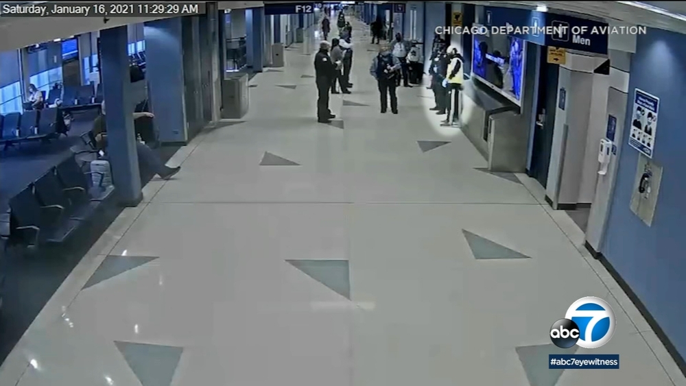 Video shows arrest of OC man who was allegedly living in Chicago's airport for 3 months