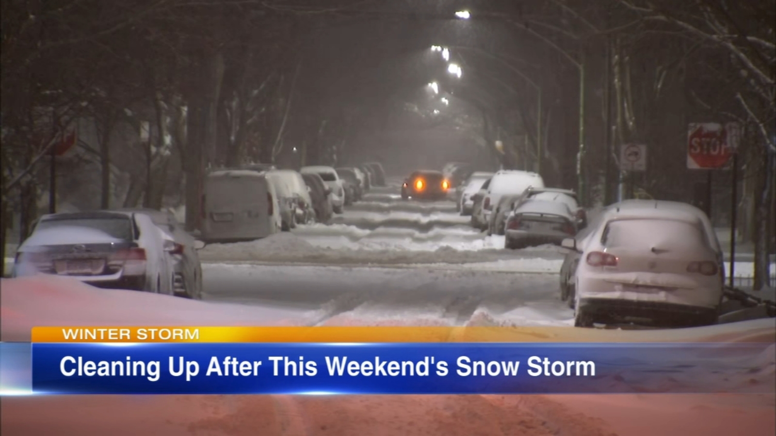 Chicago climate: reported snow totals of about a foot in the area as plows start clearing the side streets