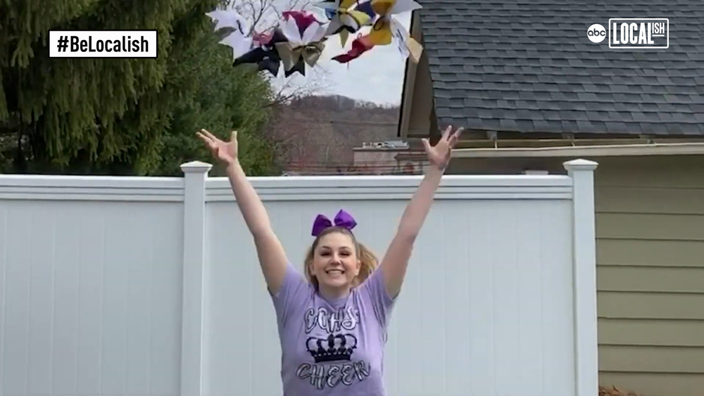 Cheerleaders on a mission to spread cheer during the pandemic