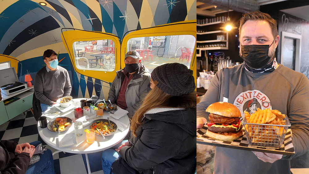 Enjoy private dining in style at this Jersey highway rest-stop restaurant