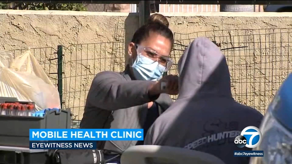 Mobile clinic offers health care for the homeless