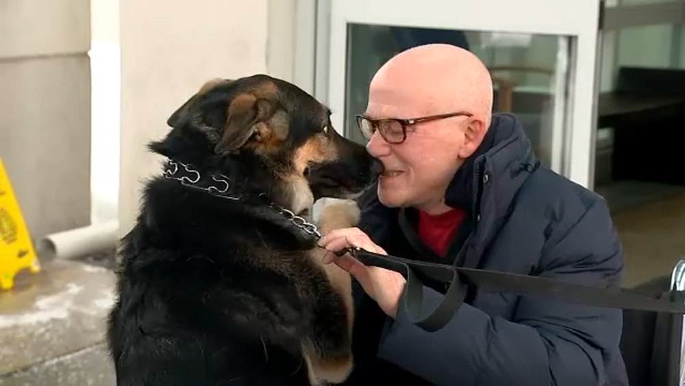 Man saved by rescue dog leaves rehab, reunites with hero pooch