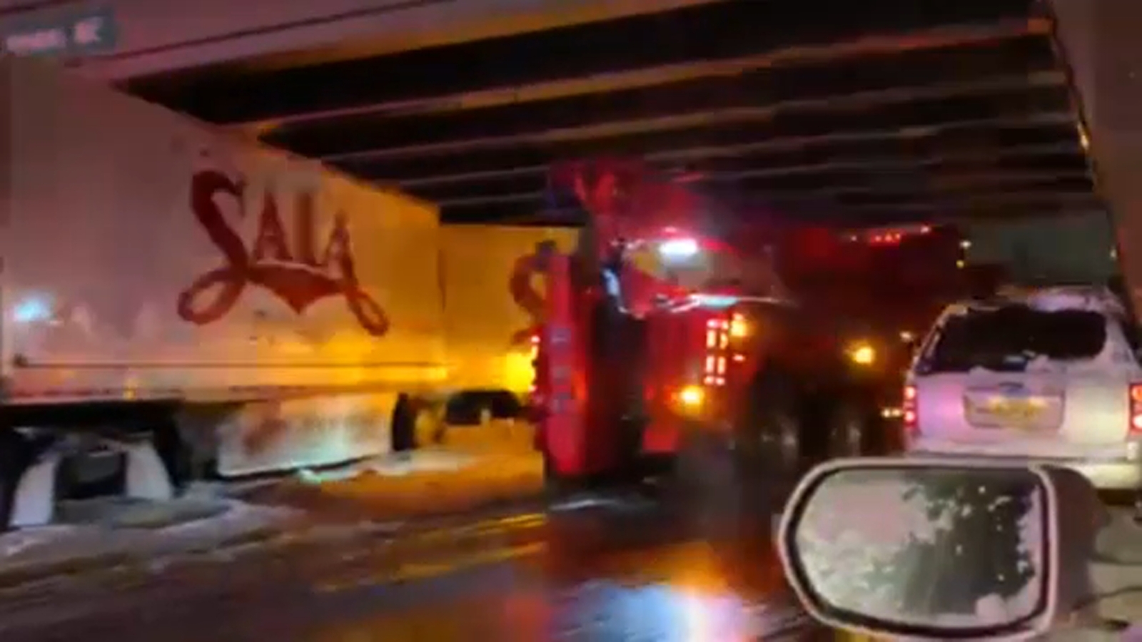 Multiple tractortrailers crash on I78 in Hillside, New Jersey ABC7