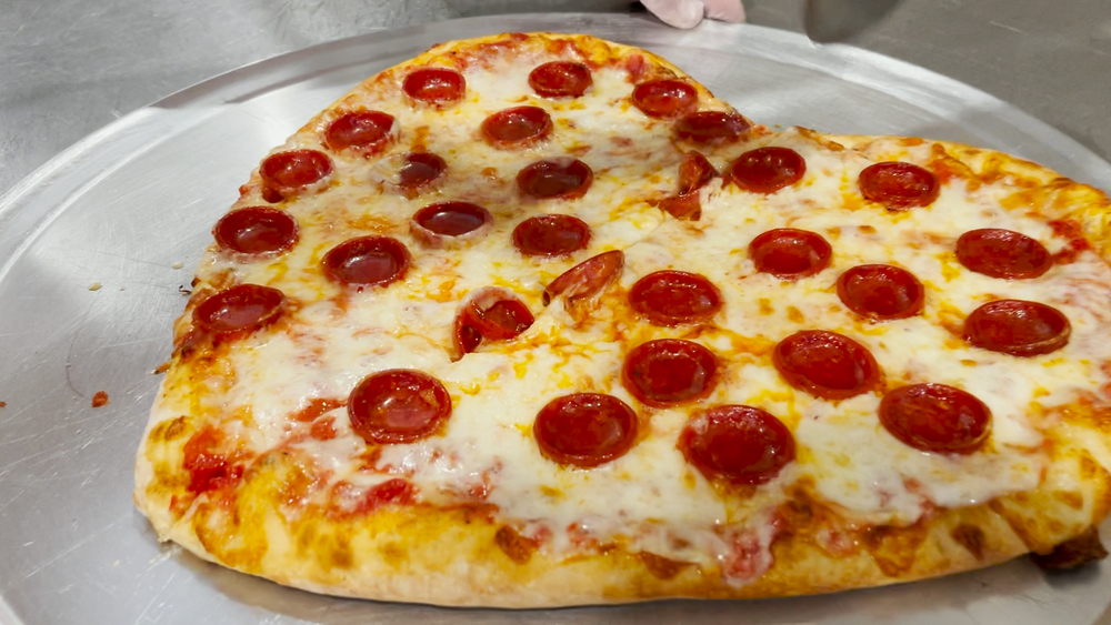 Spread the love with a tasty Valentine's pizza