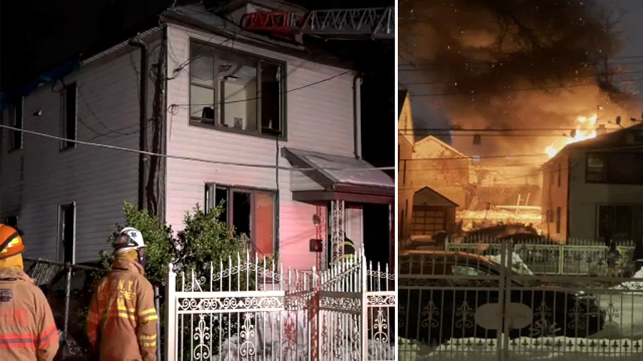 Father, son killed as fire burns through Queens home