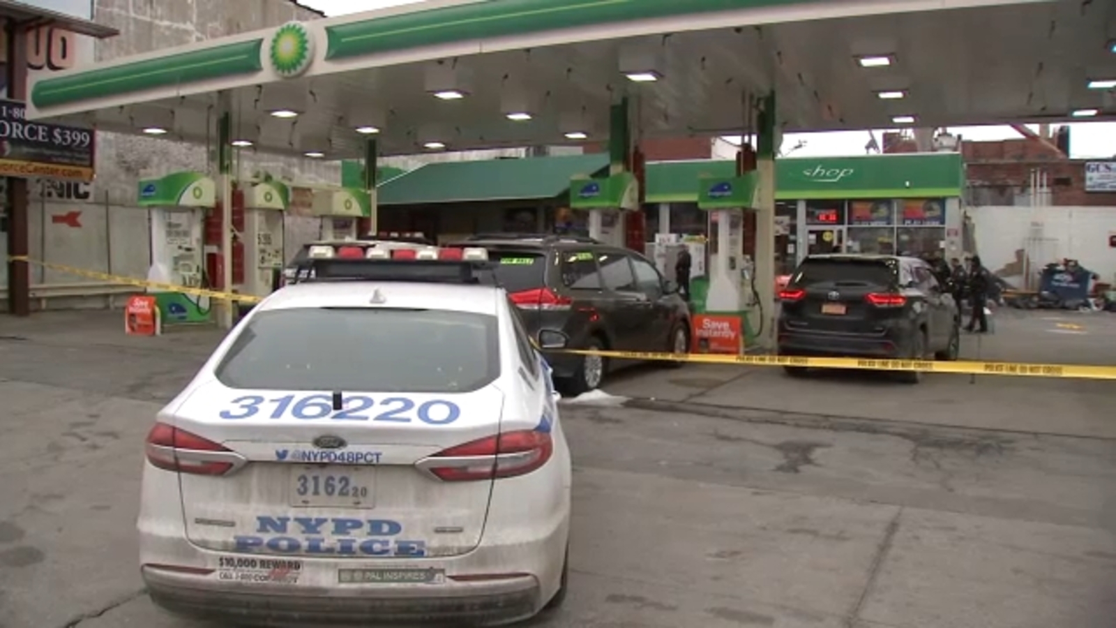 Victim shot and wounded at gas station in Mount Hope, Bronx - ABC7 New York