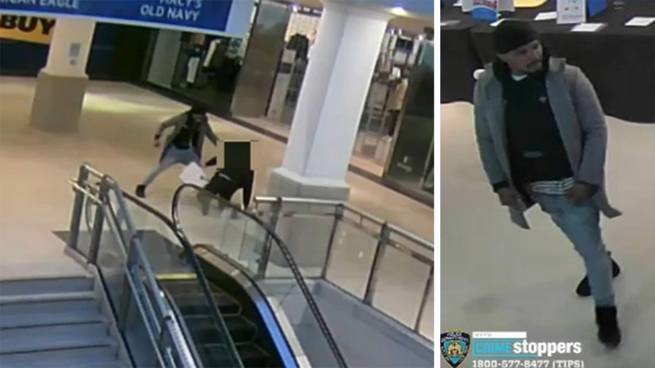 Video shows suspect wanted in brutal beating inside NYC mall