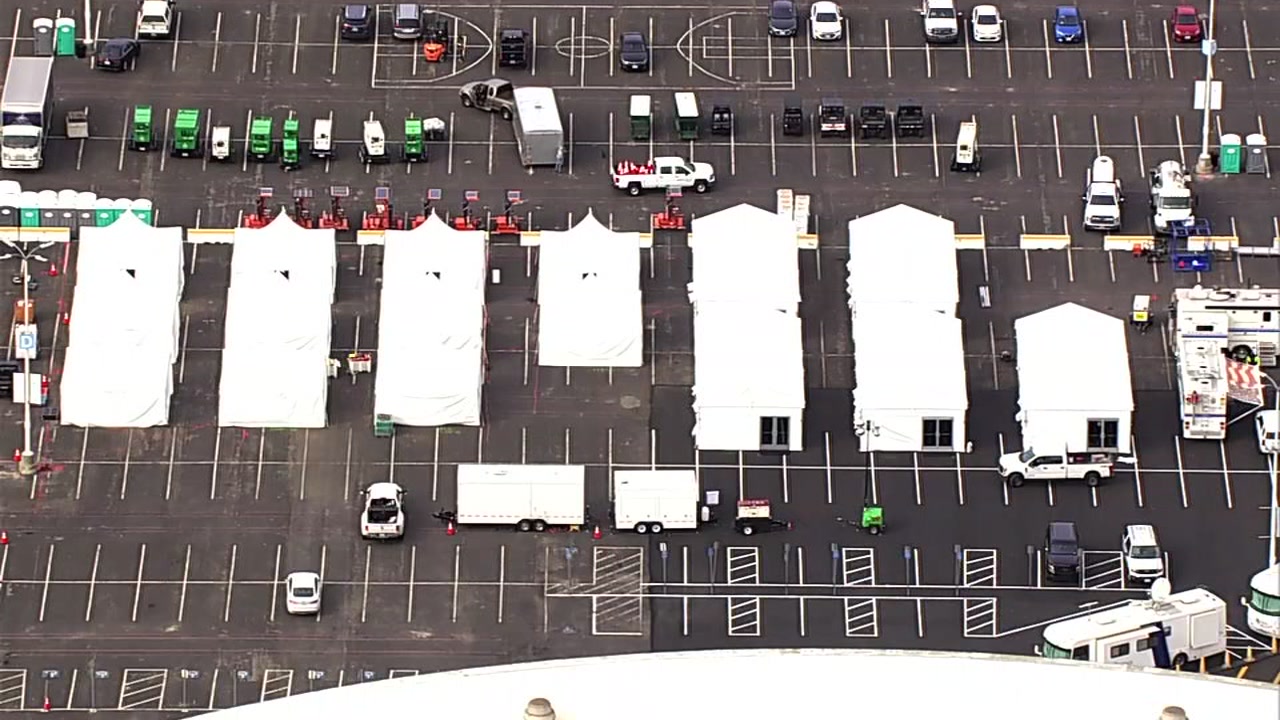 COVID-19 mass vaccination site opens at Oakland Coliseum
