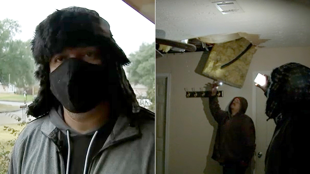 Good Samaritan fixing broken pipes for free