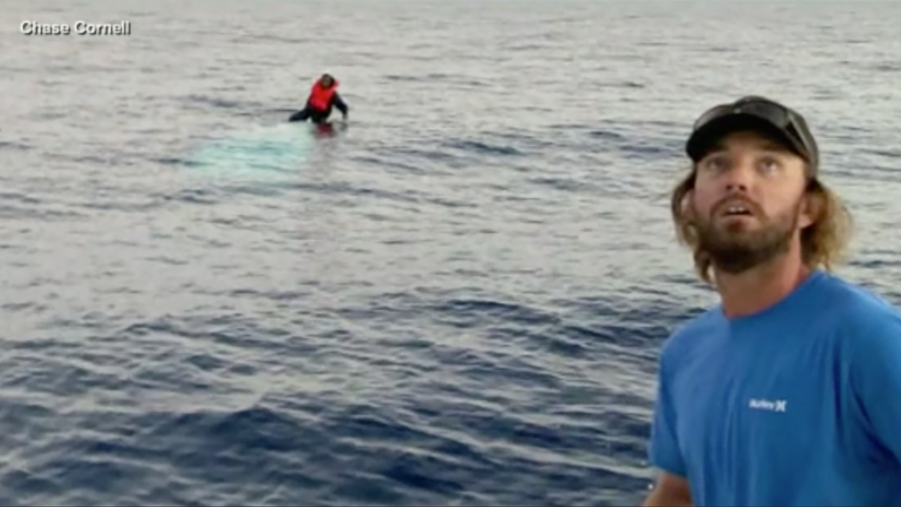 Charter boat captain recounts rescue of man stranded 36 hours at sea