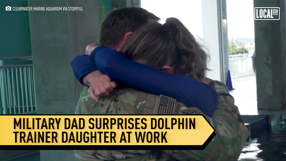 Military dad surprises daughter with emotional homecoming