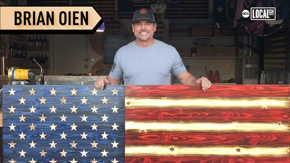Woodworker's patriotic passion, making flags that are works of art