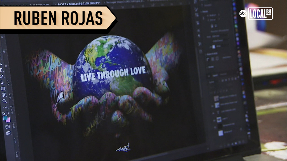 LA artist uses love to help others