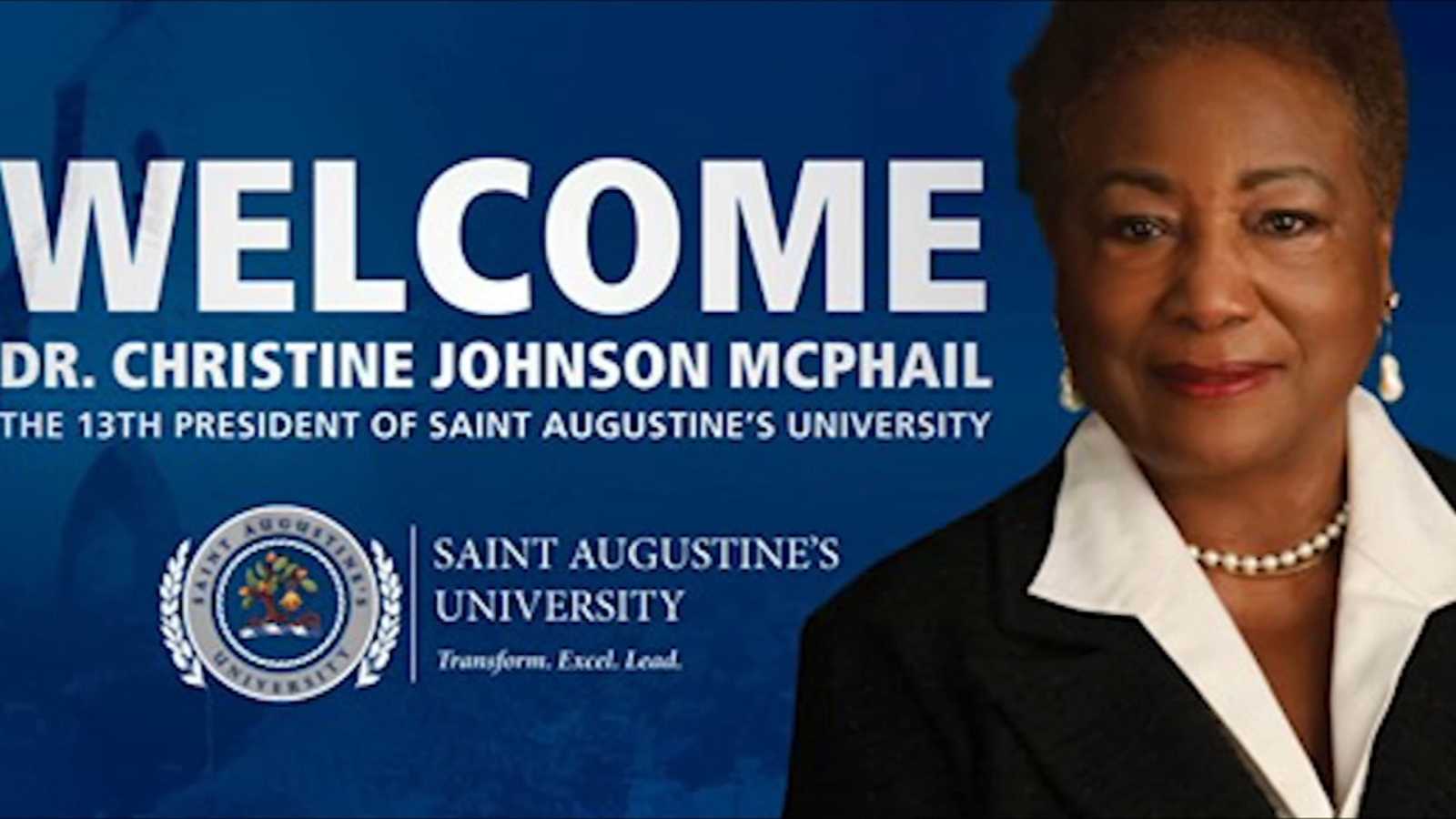 Christine Johnson McPhail succeeds late husband as Saint Augustine's University president - Vimarsana News
