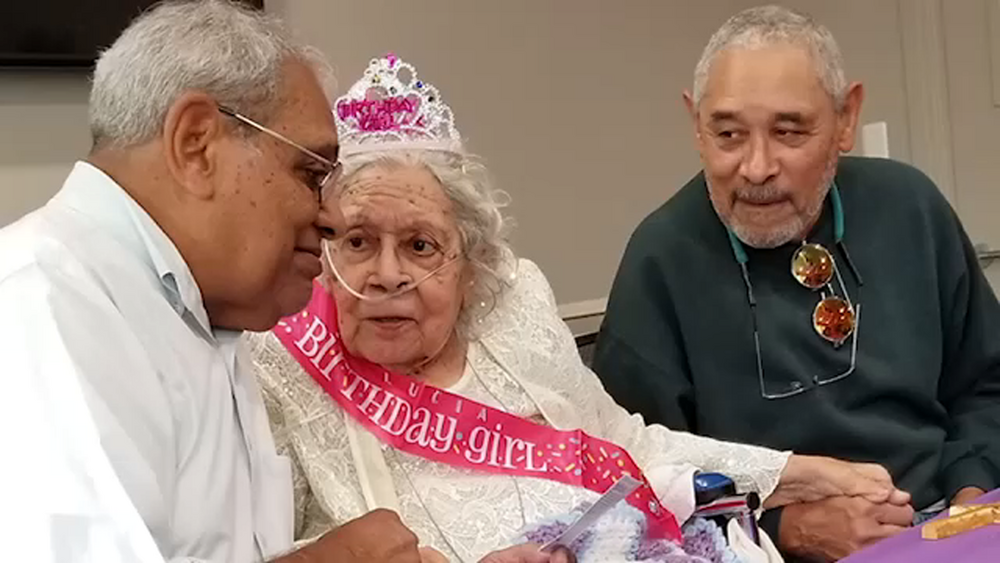 105-year-old survives COVID, offers advice to long life
