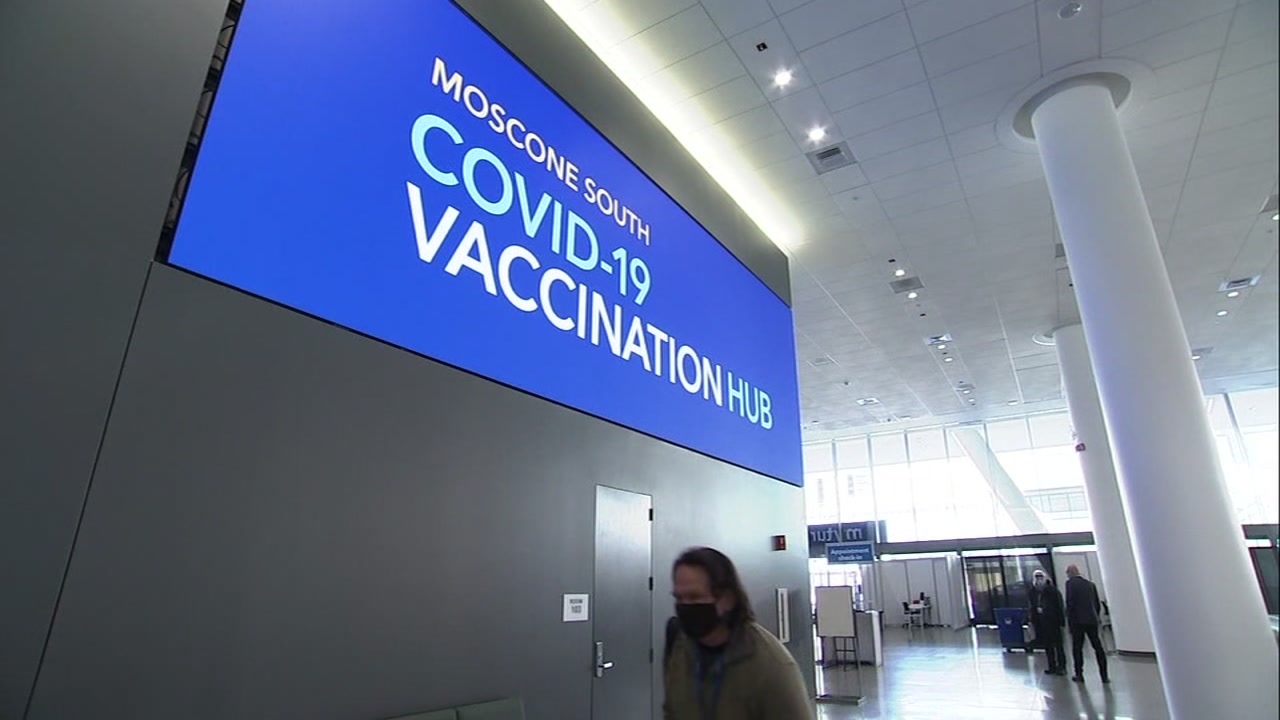 SF Moscone Center mass vaccination hub reopens