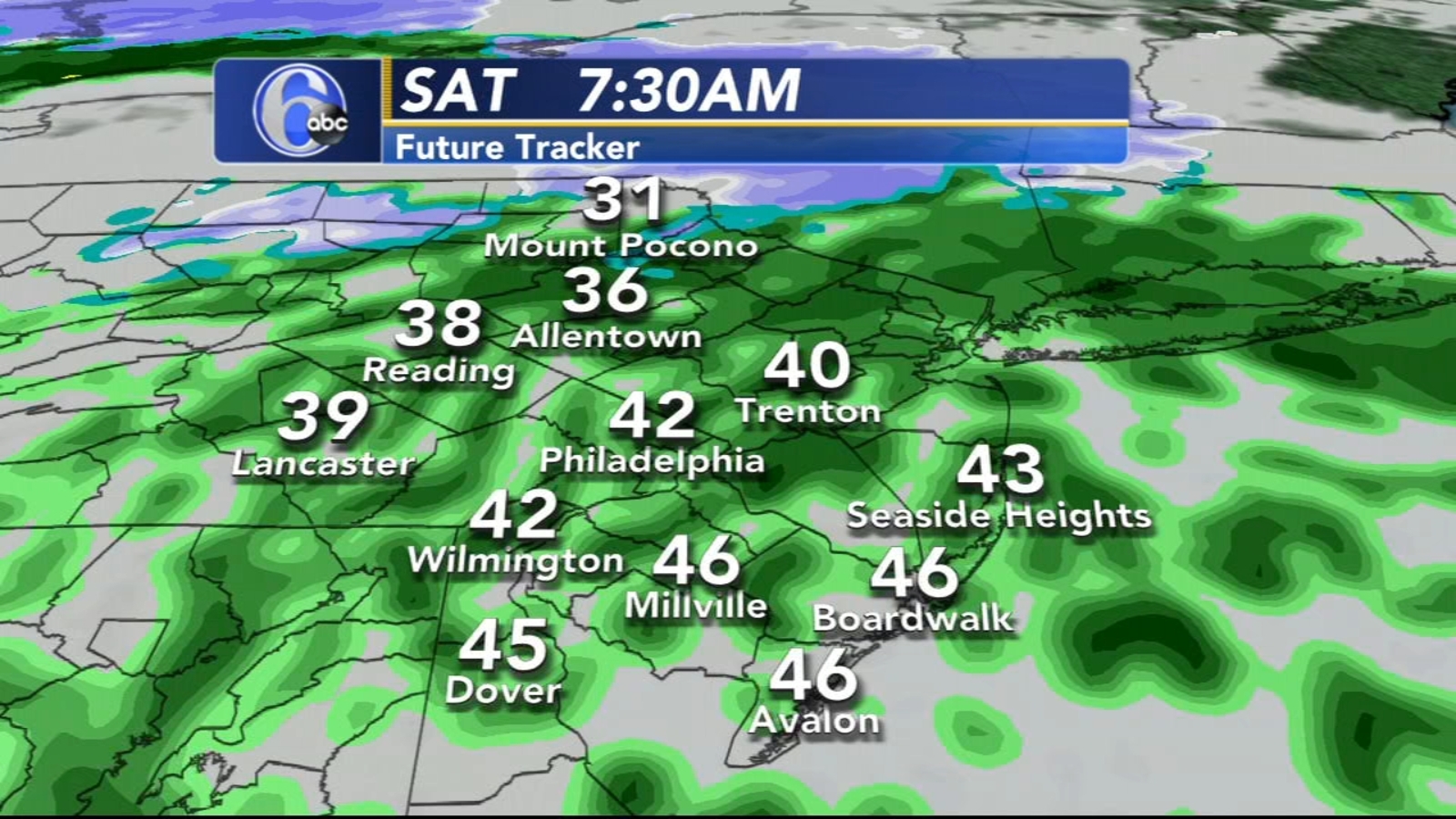 Philadelphia AccuWeather forecast for Pennsylvania, New Jersey and