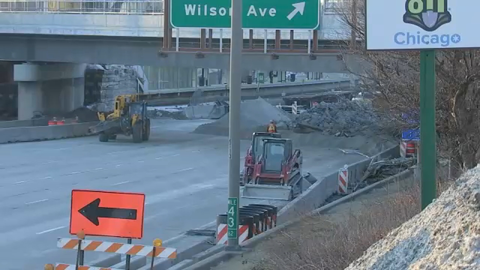 Montrose bridge work snarls traffic, outbound Kennedy Expy. reduced to