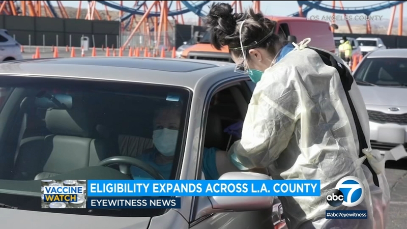 Los Angeles County Vaccination Sites Expand Eligibility For Appointments This Week Abc7 Los Angeles