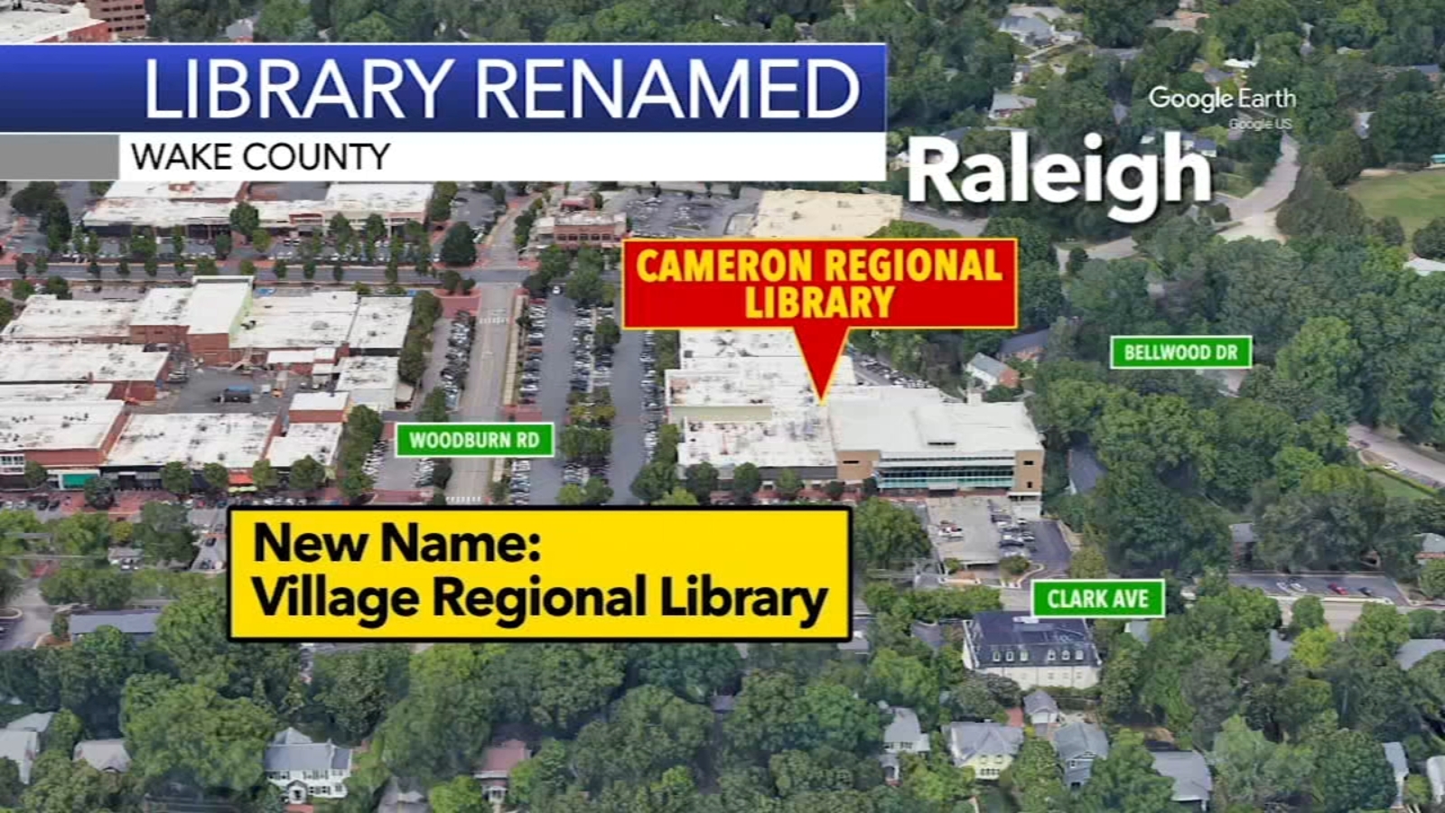 Cameron Village Regional Library Wake County votes to rename Cameron