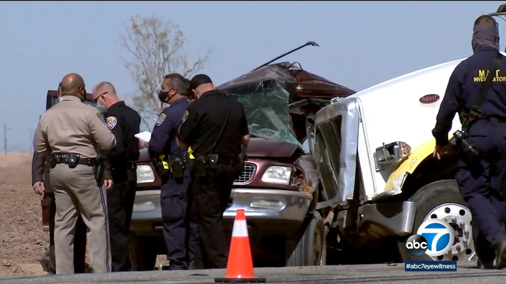 13 killed after crash involving big rig, SUV in Holtville