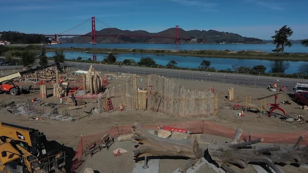 DRONEVIEW7 shows progress on SF's newest park space
