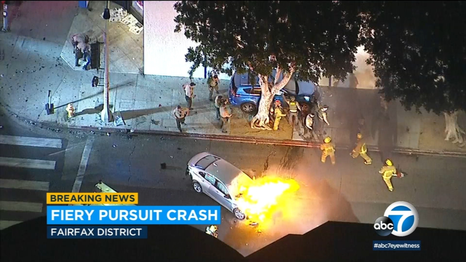 Innocent person killed after chase ends in fiery crash in Fairfax ...