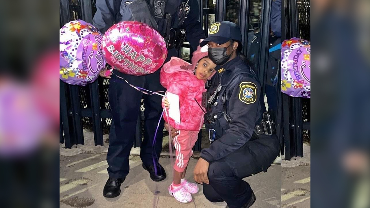 Newark police celebrate girl's birthday after she was shot