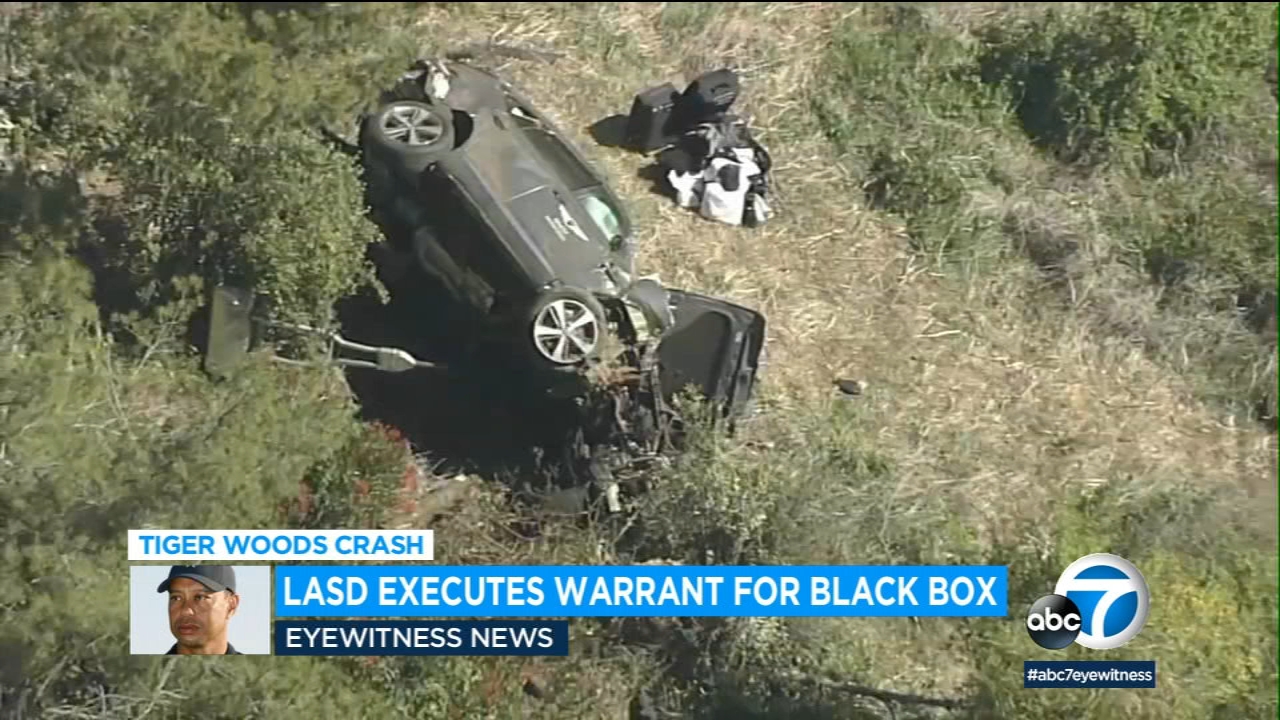 LASD executes warrant for 'black box' data in Tiger Woods crash