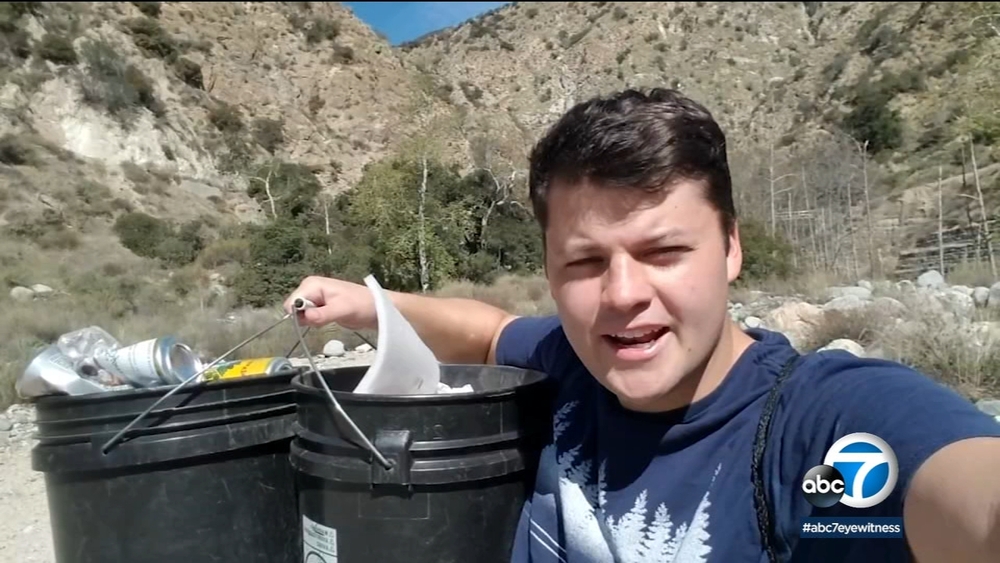 Local student spends more than a year cleaning up trash at Eaton Canyon