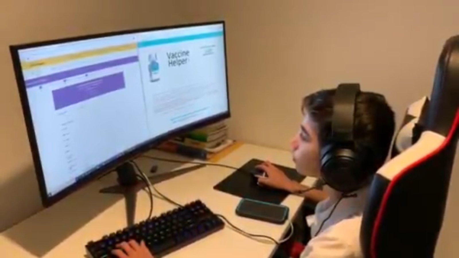 Be Kind: 12-year-old helping hundreds of seniors set up vaccine appointments - Vimarsana News