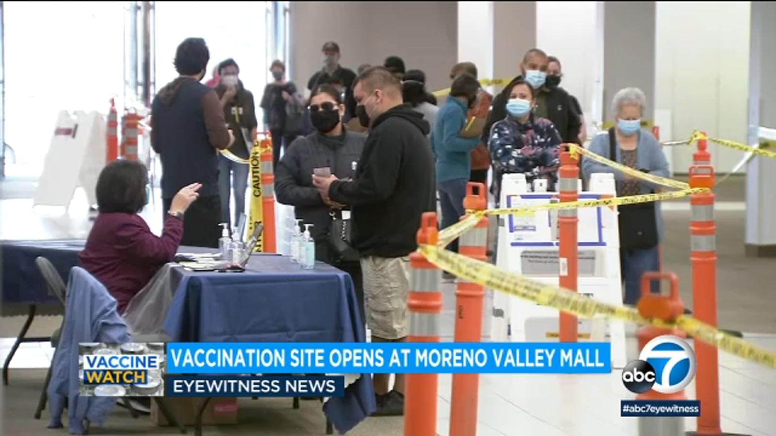 COVID vaccine Riverside County: Mass vaccination site opens at Moreno Valley Mall - Vimarsana News