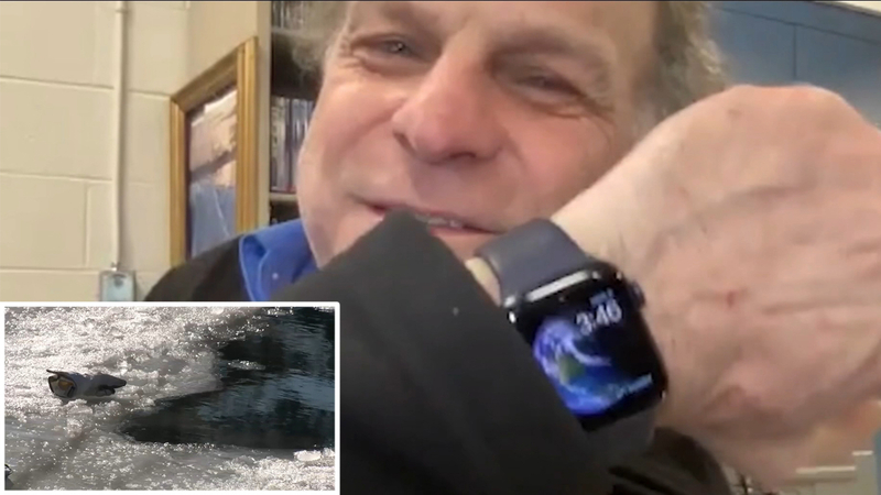 Apple Watch Saves New Hampshire Teacher S Life After He Fell Through Frozen Pond Abc7 New York