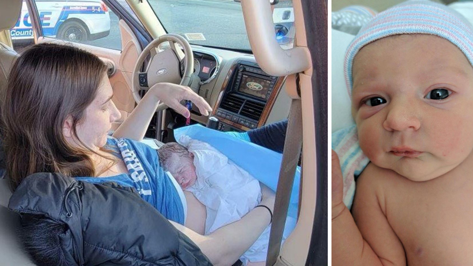 New mom, daughter reunite with Suffolk County police officers who delivered baby on East Patchogue road - Vimarsana News