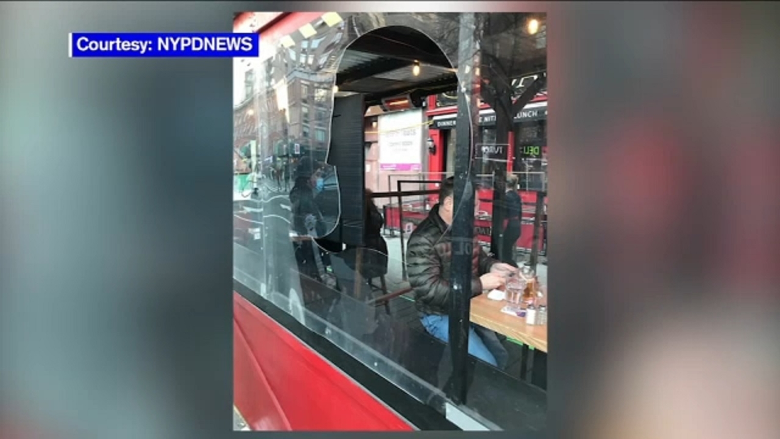 Outdoor diner injured: Man cut on his face when protestor damages ...