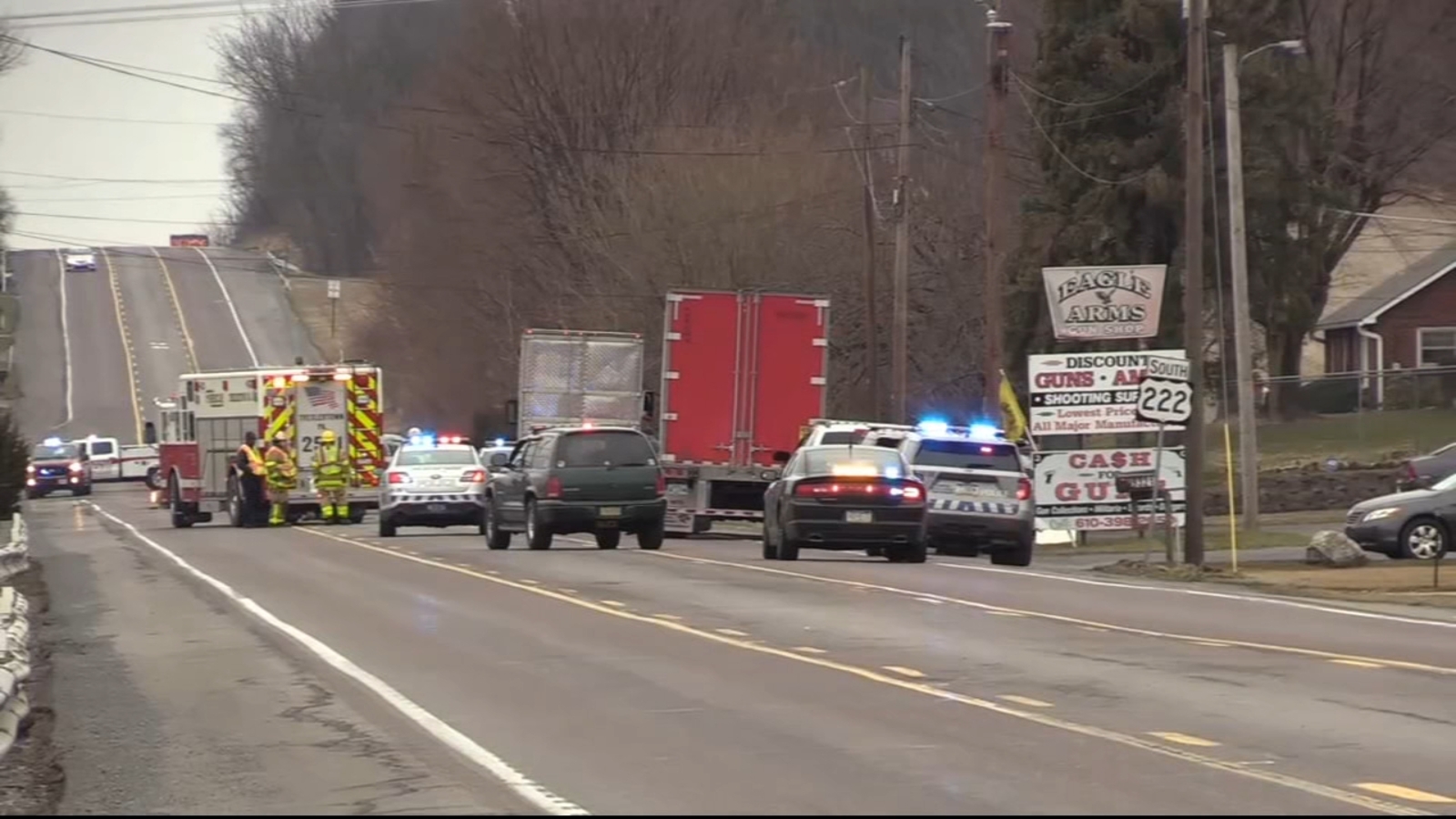 Rt. 222 accident 81yearold dies after being hit by tractortrailer in Lehigh County, Pa