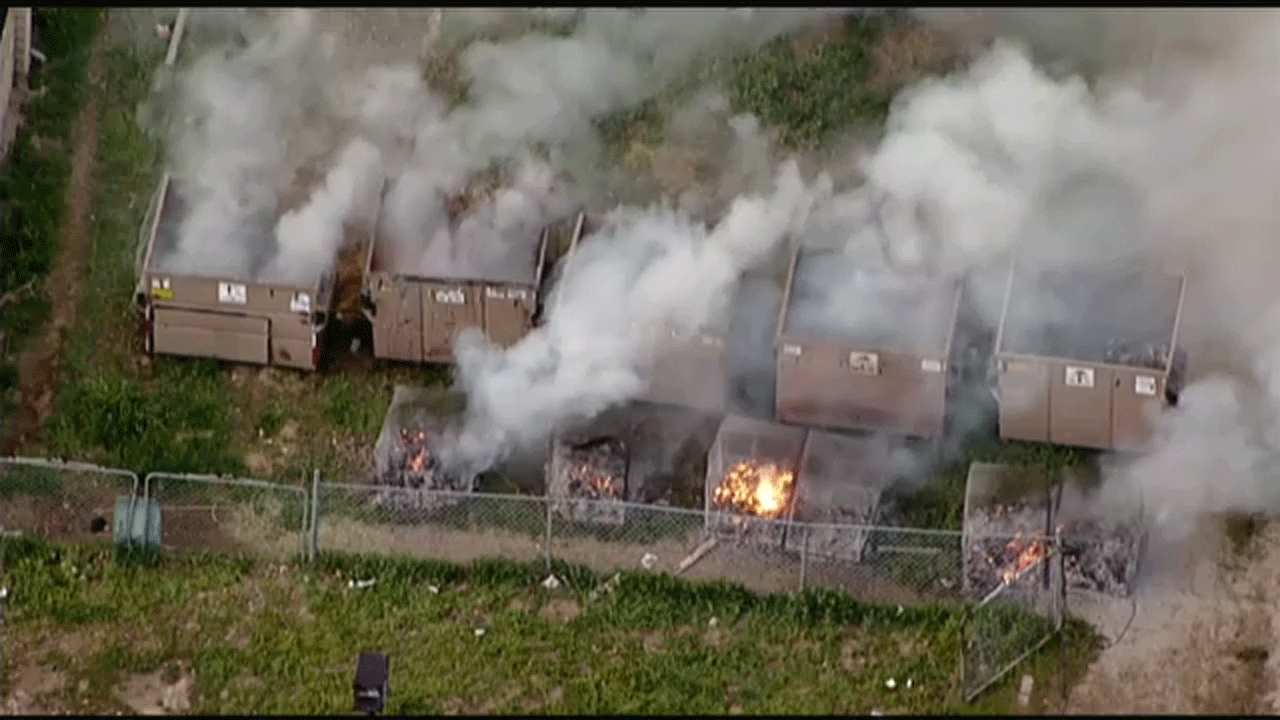 Crews destroy unexploded fireworks at IE blast site - Video