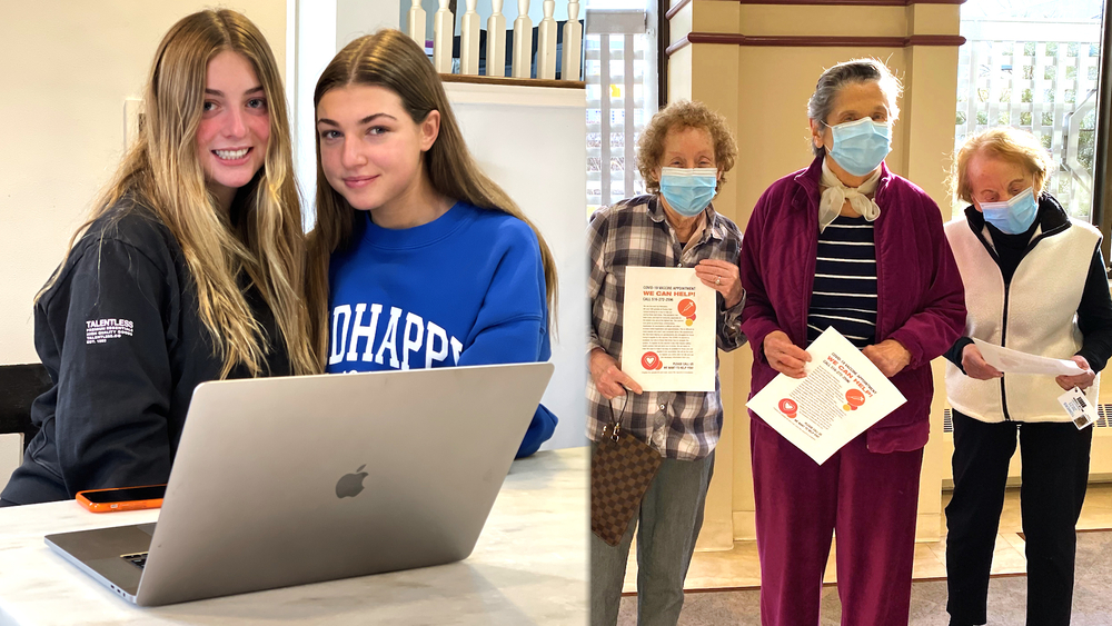 Long Island sisters help seniors schedule COVID vaccine appointments