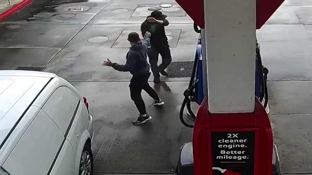 Man seen pepper spraying Asian gas station owner arrested